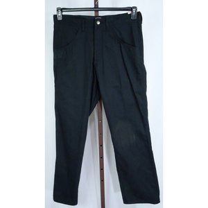 Wrangler Mens Black Relaxed Fit Straight Leg Work Pants Size 34  x 30 NEW